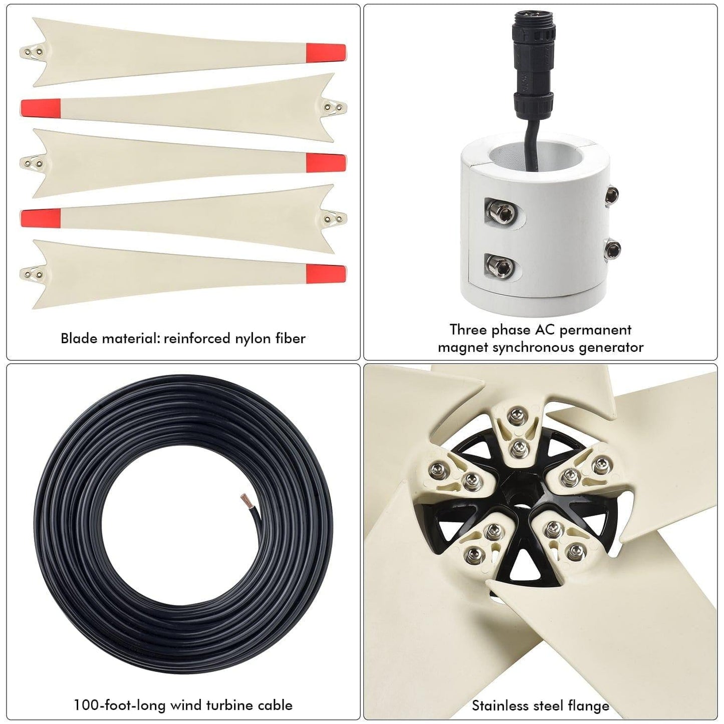 Nature’s Generator Platinum - WE System | 1800W Solar & Wind Power Kit (HKNGPTWE)