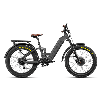Rambo Hellcat FS All-Wheel Drive Fat Tire Electric Bike - 48V 20Ah Dual 1000W Hub Motors Built-In Cargo Rack